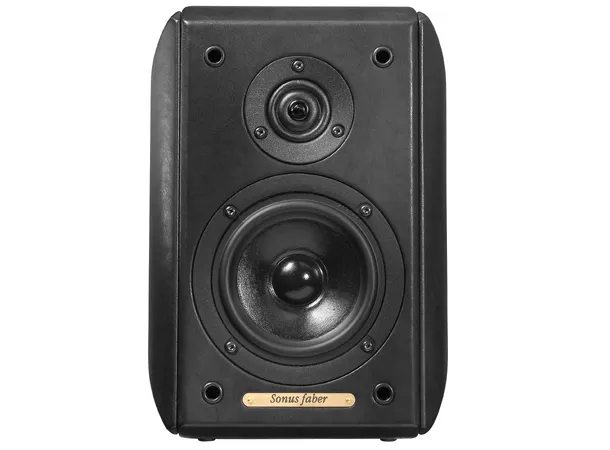 Sonus Faber Toy, høyttaler, barred skinn bokhylle/stativhøyttaler, sort, par 